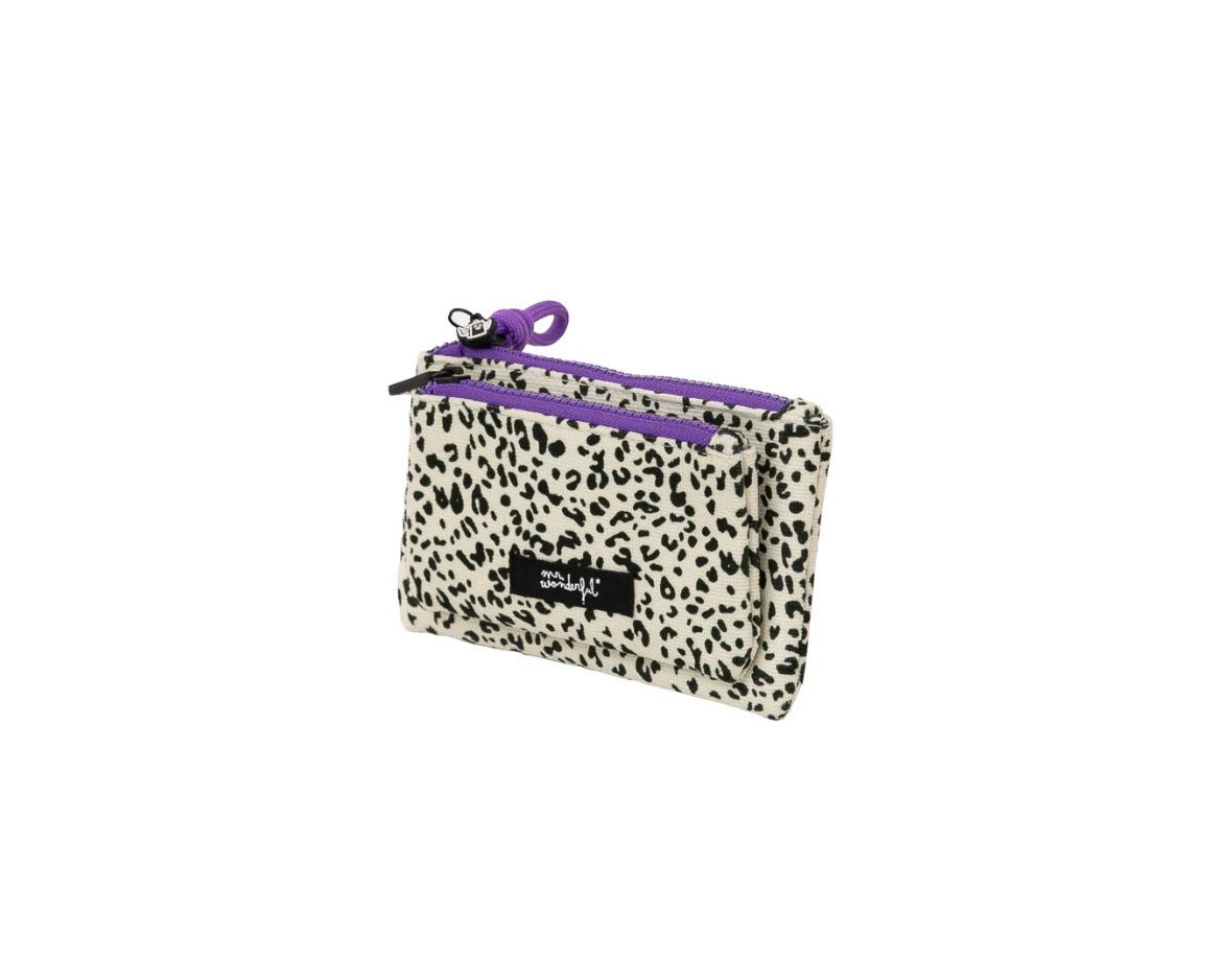 Portamonete doppia zip Mr Wonderful animal print