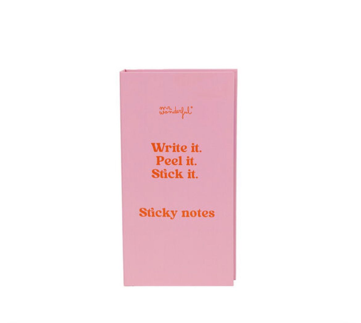 Quaderno con note adesive Mr Wonderful