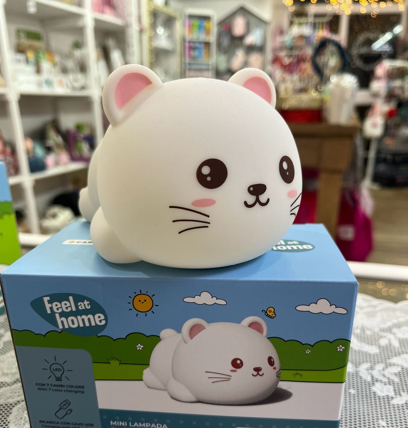 Mini lampada led gatto