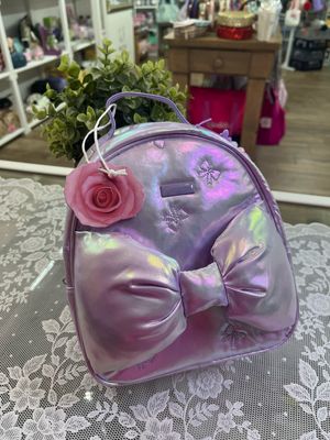 Zainetto Camomilla lilla olografico con fiocco