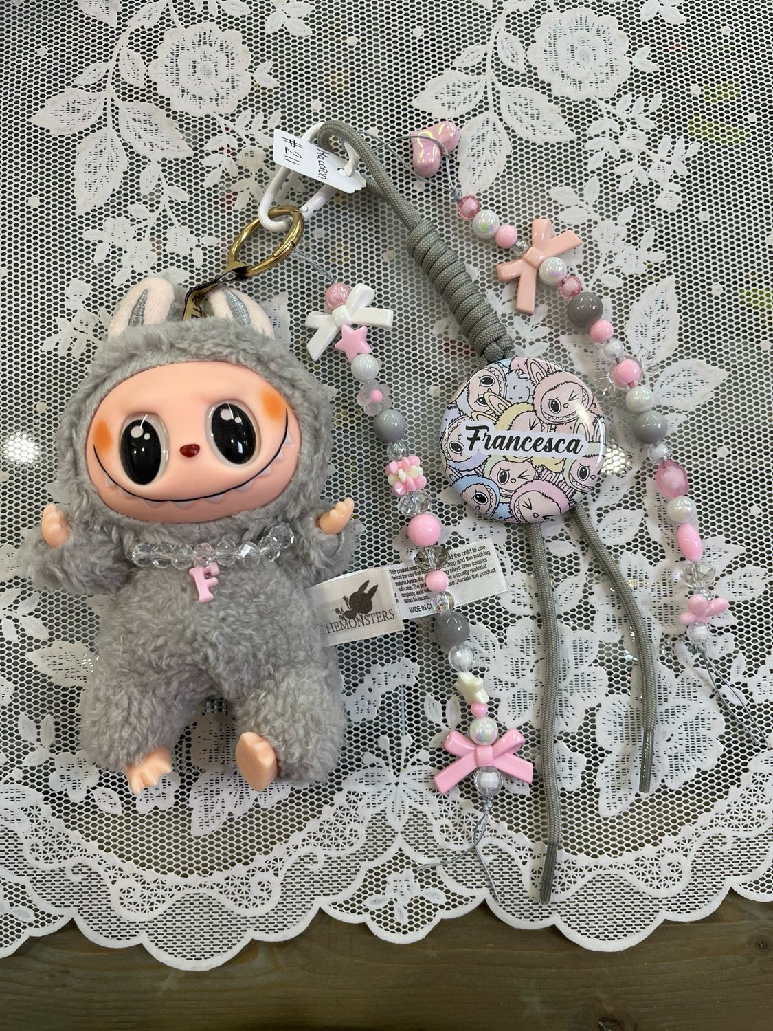 Mostriciattolo versione Macaron grigio 211