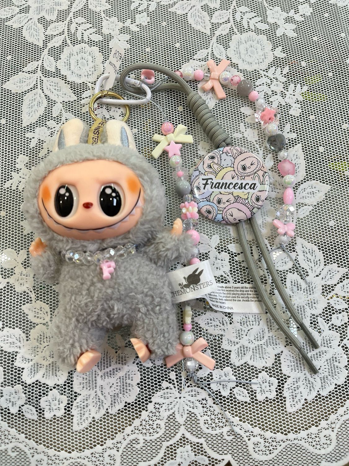 Mostriciattolo versione Macaron grigio 208