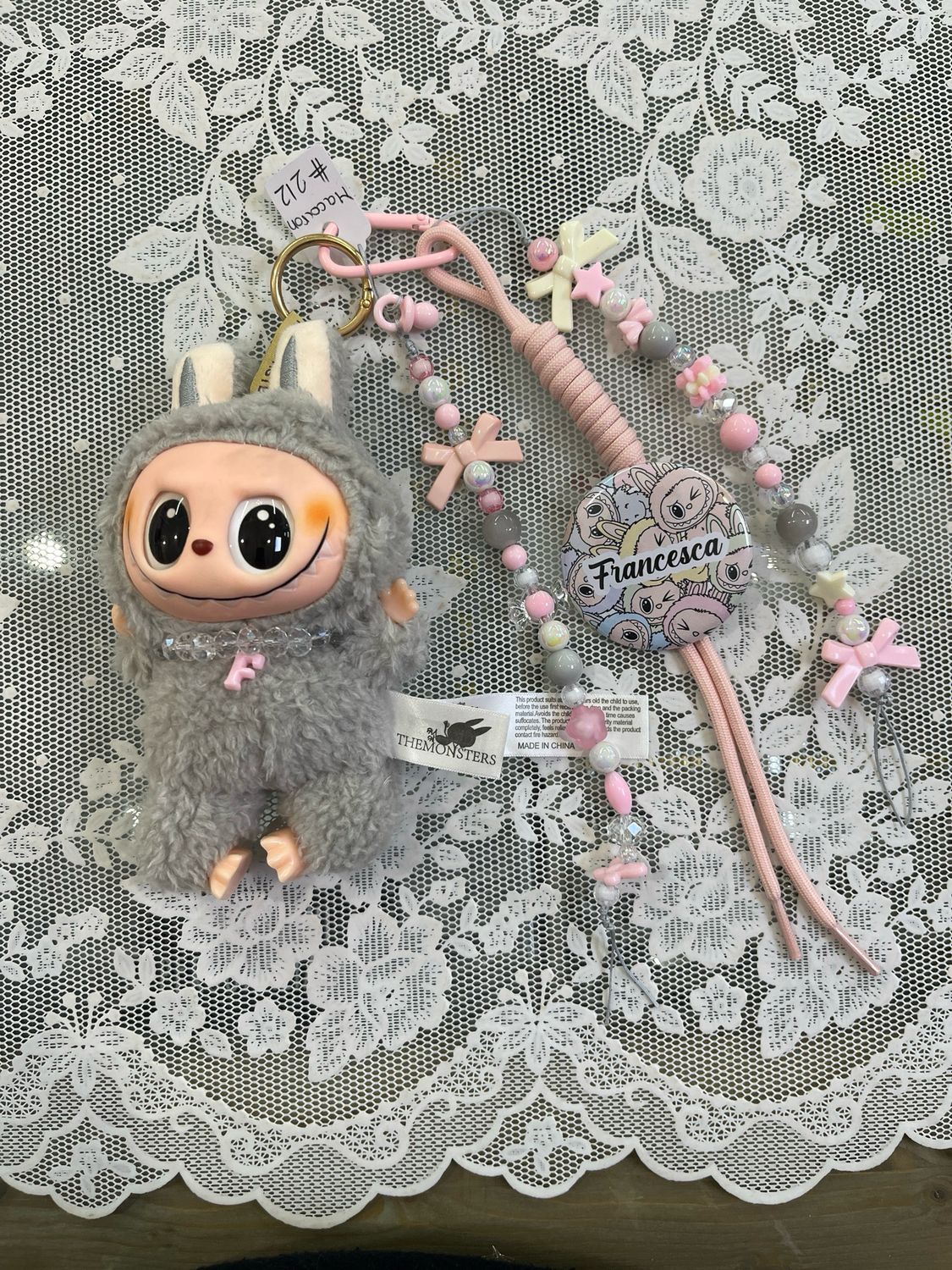 Mostriciattolo versione Macaron grigio 212