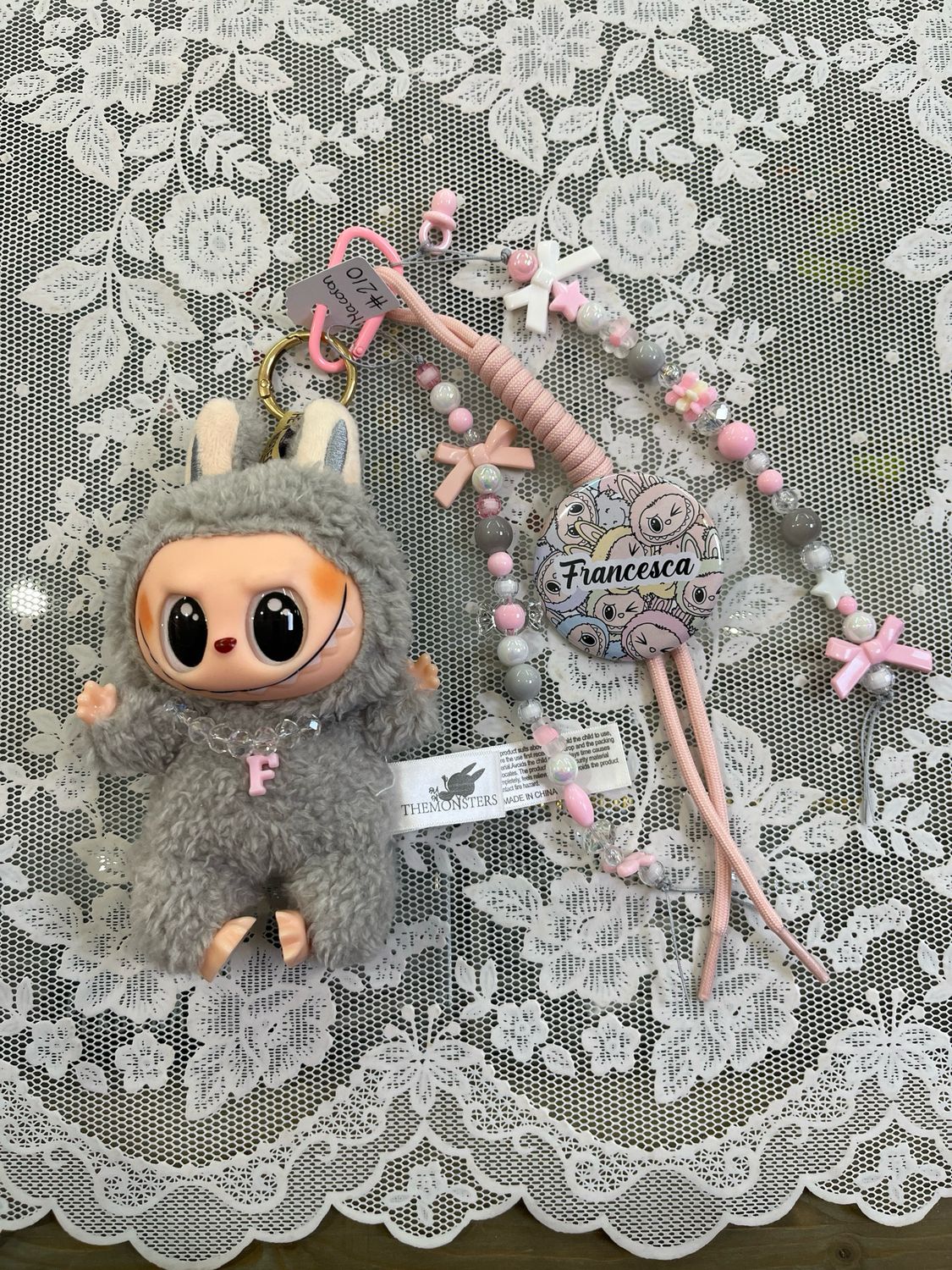 Mostriciattolo versione Macaron grigio 210