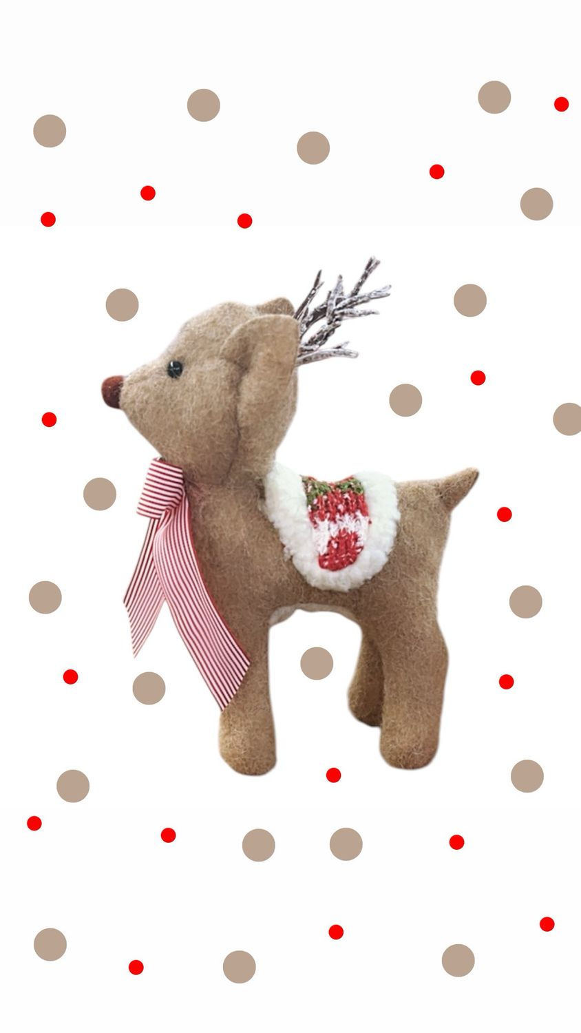 Decorazione renna da appoggio piccola