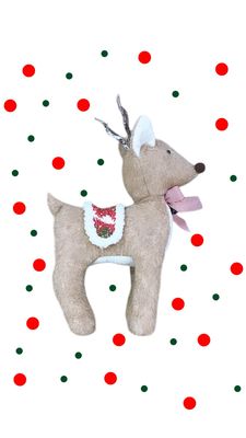 Decorazione renna da appoggio grande