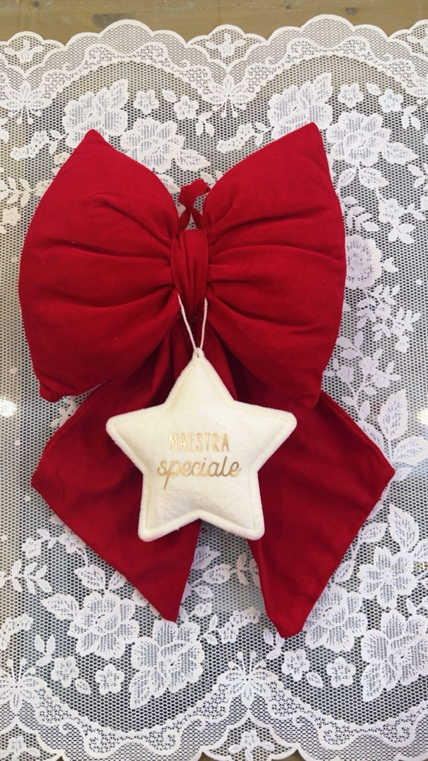 Fiocco da appendere con stellina