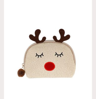 POUCH S FUNNY WINTER renna off white Camomilla Milano