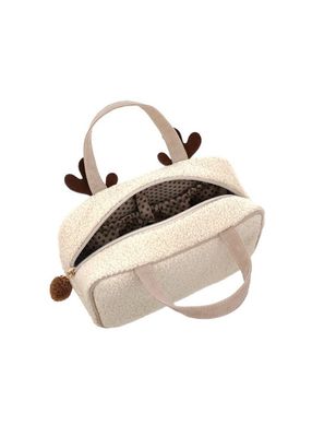 Travel case renna M funny winter off white Camomilla Milano