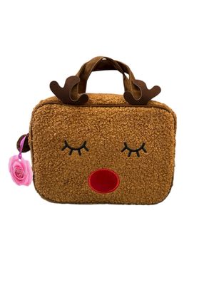 Travel case M funny winter marrone Camomilla Milano