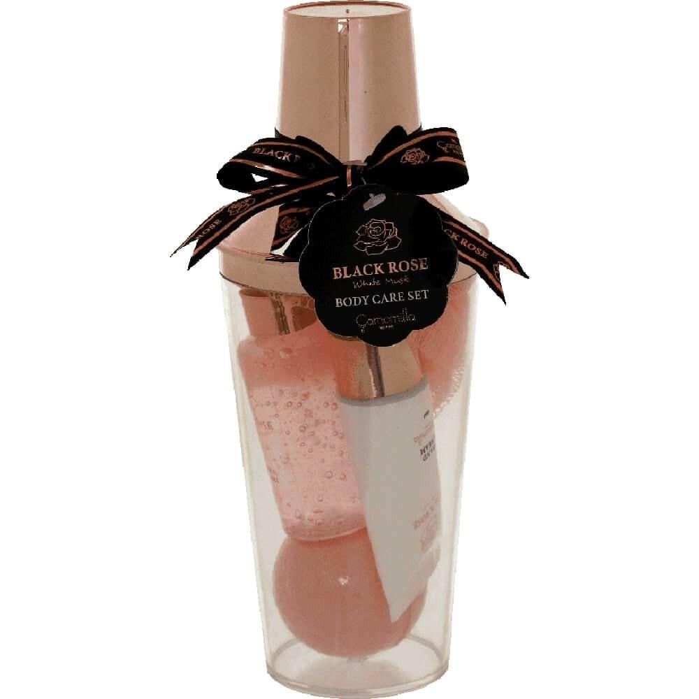 Shaker Glitter Set camomilla Milano black Rose