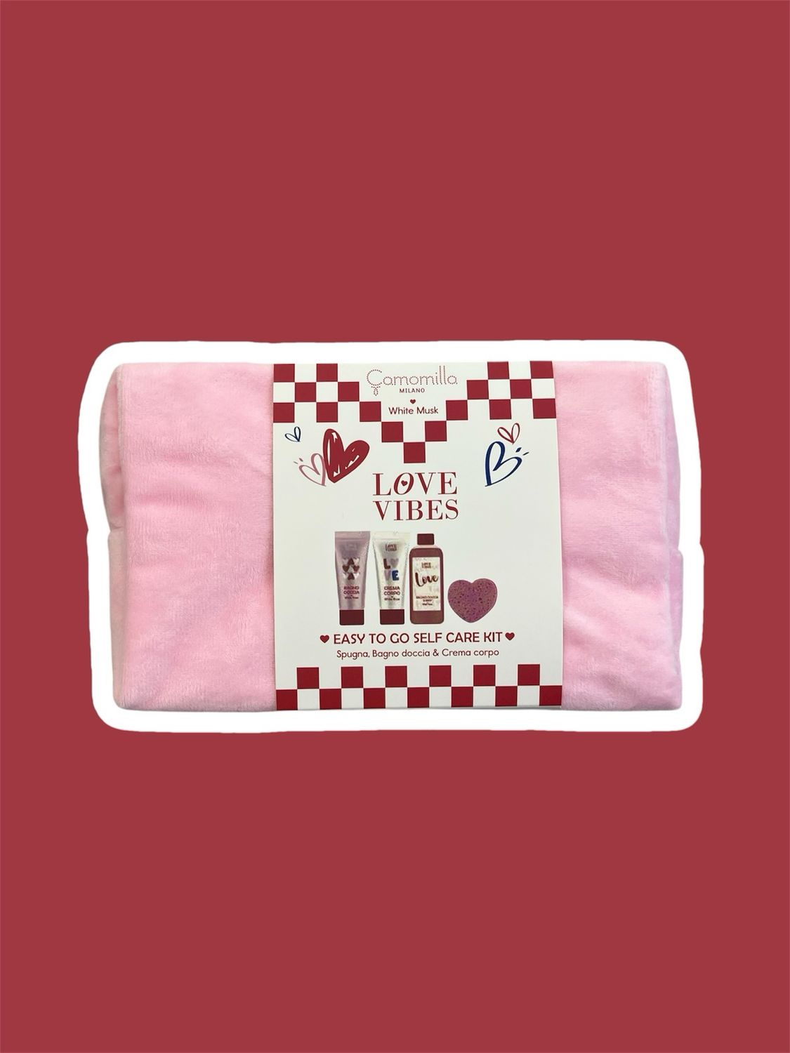 Easy to go beauty kit Camomilla Milano love vibes