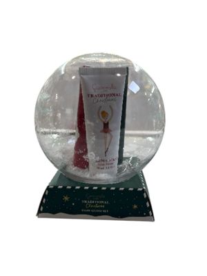 Snow globe 3 crema mani Camomilla Kilano traditional christmas