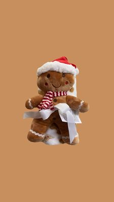 Plaid in morbido Pile bimbo con peluche Gingermanbread
