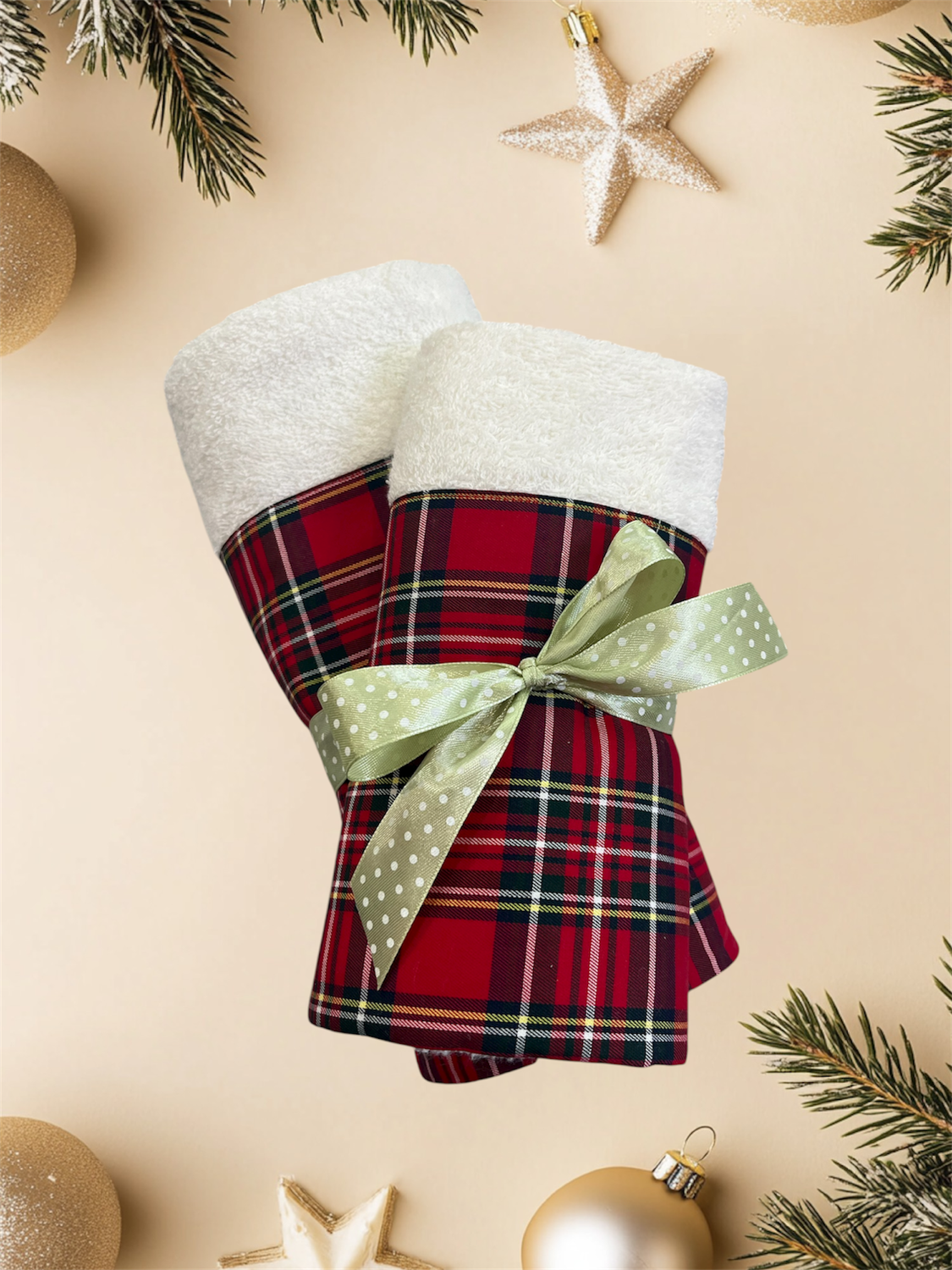 Coppia Asciugamani fascia Tartan