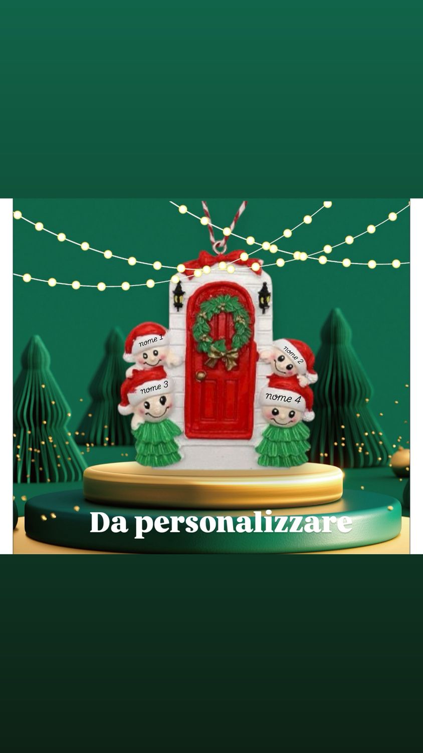 Decorazione Portone resina 4 personaggi