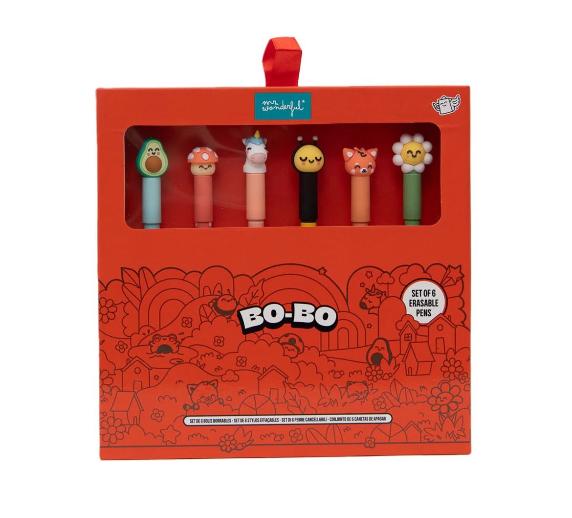 Set di 6 penne cancellabili mr Wonderful
