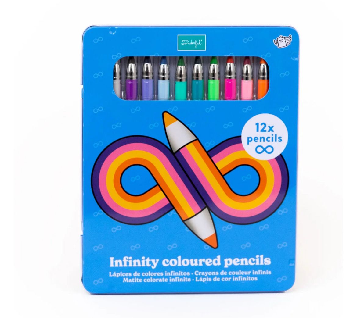 Confezione 12 Matite colorate infinite per rendere il mondo un posto più bello mr Wonderful