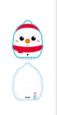 Mini Block Notes Natale pupazzo di neve