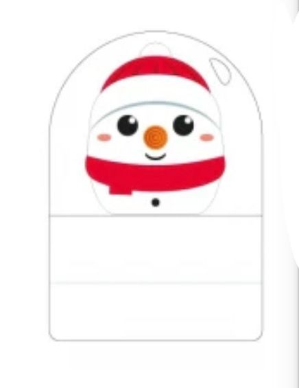 Timbrino Natale pupazzo di neve