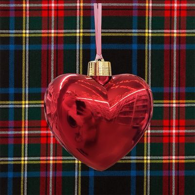 Maxi gingillone cuore pendente rosso Natale