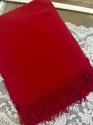 Sciarpa tinta unita rosso