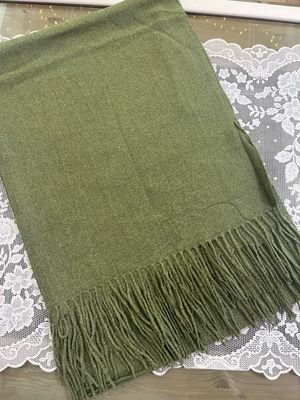 Sciarpa tinta unita verde