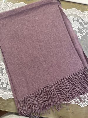 Sciarpa tinta unita melanzana