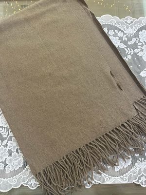 Sciarpa tinta unita tortora