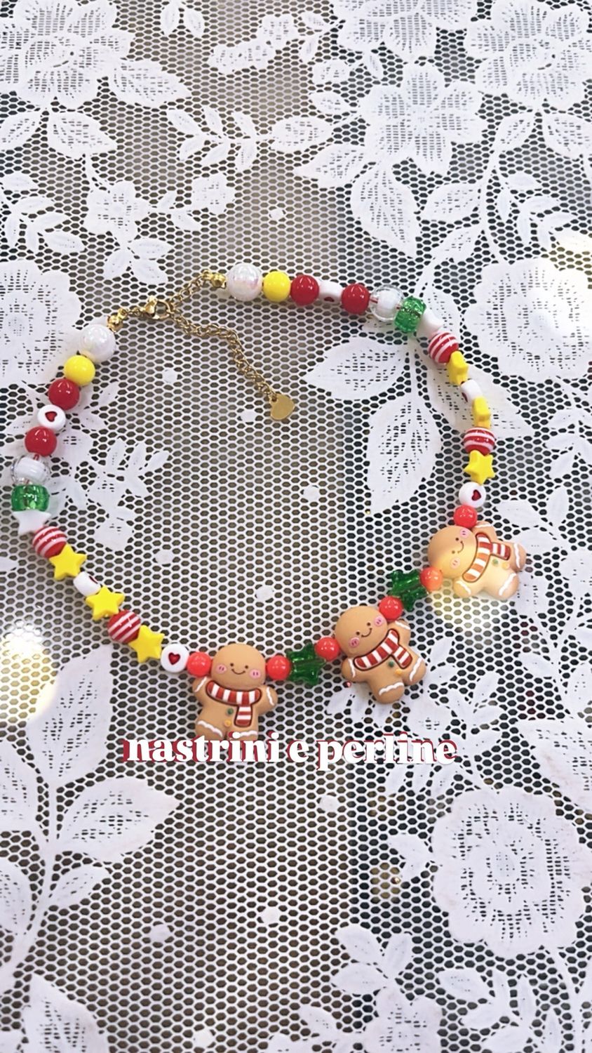 Collana bambina Natale con Gingermanbread