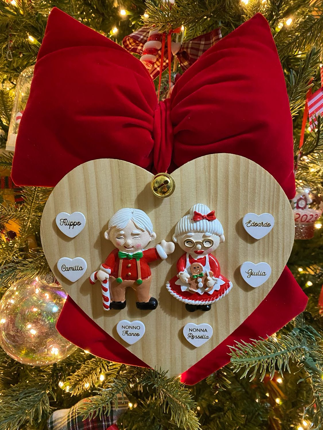 Decorazione cuore Nonni Natalosi