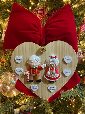 Decorazione cuore Nonni Natalosi