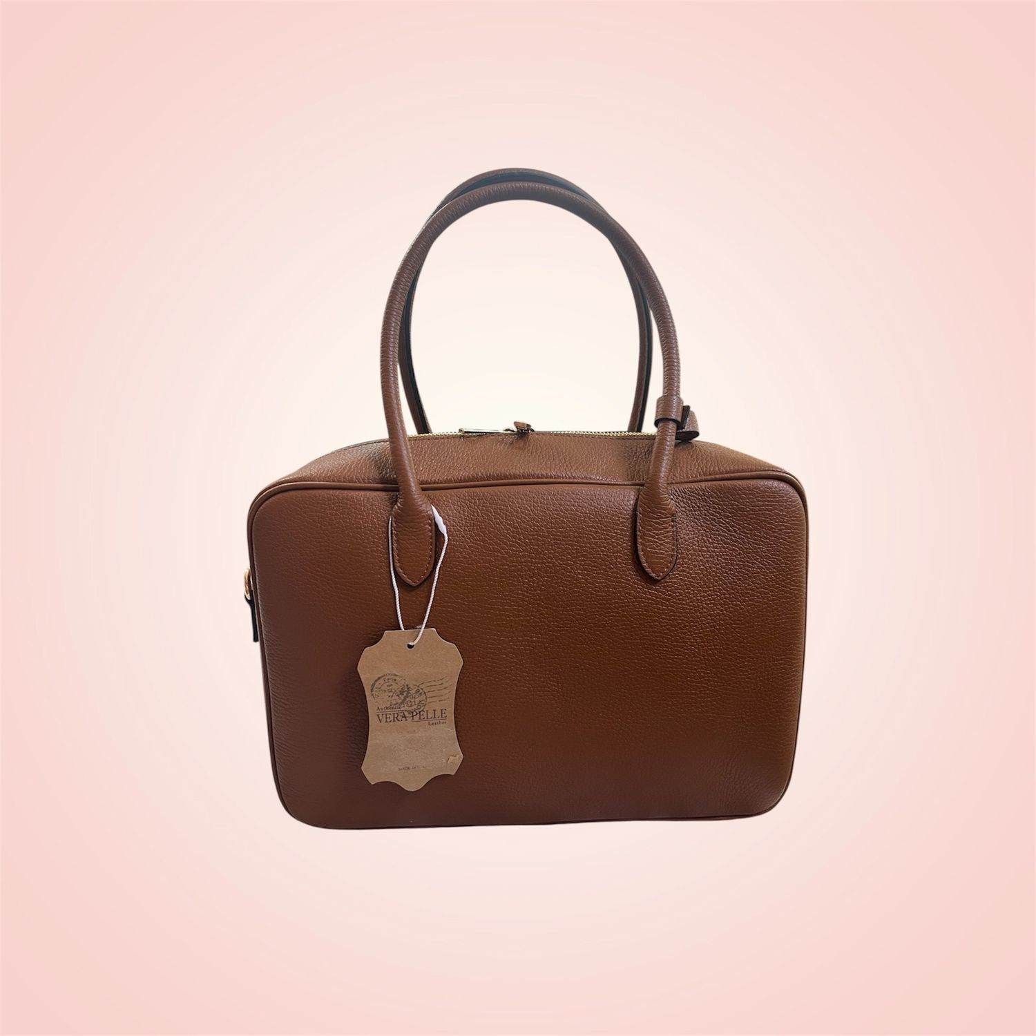 Borsa Mila cuoio in vera pelle rettangolare