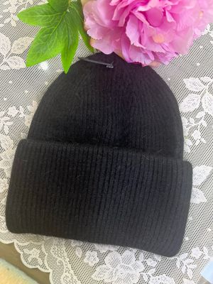 Cappello caldo liscio nero