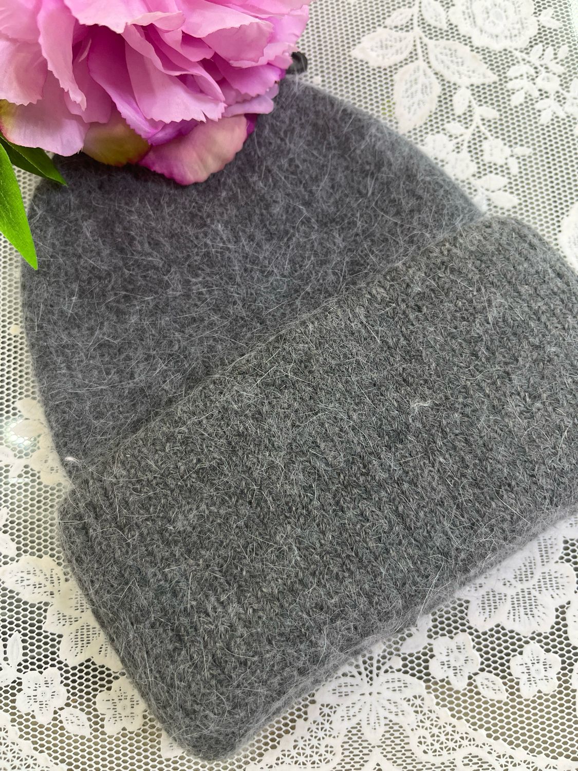 Cappello caldo liscio antracite