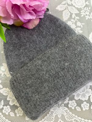 Cappello caldo liscio antracite