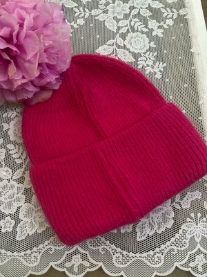 Cappello caldo liscio fuxia