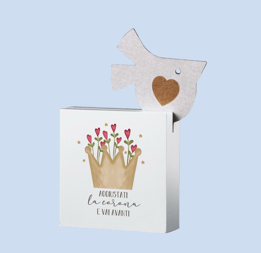 QUADRO PORTARICORDI – AGGIUSTATI LA CORONA E VAI AVANTI