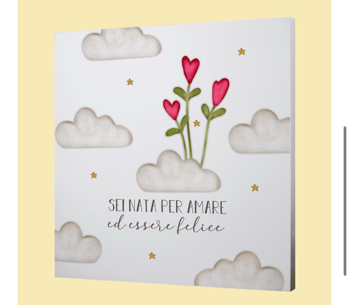 QUADRO MEDIO – sei nata per amare ed essere felice