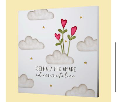 QUADRO MEDIO – sei nata per amare ed essere felice