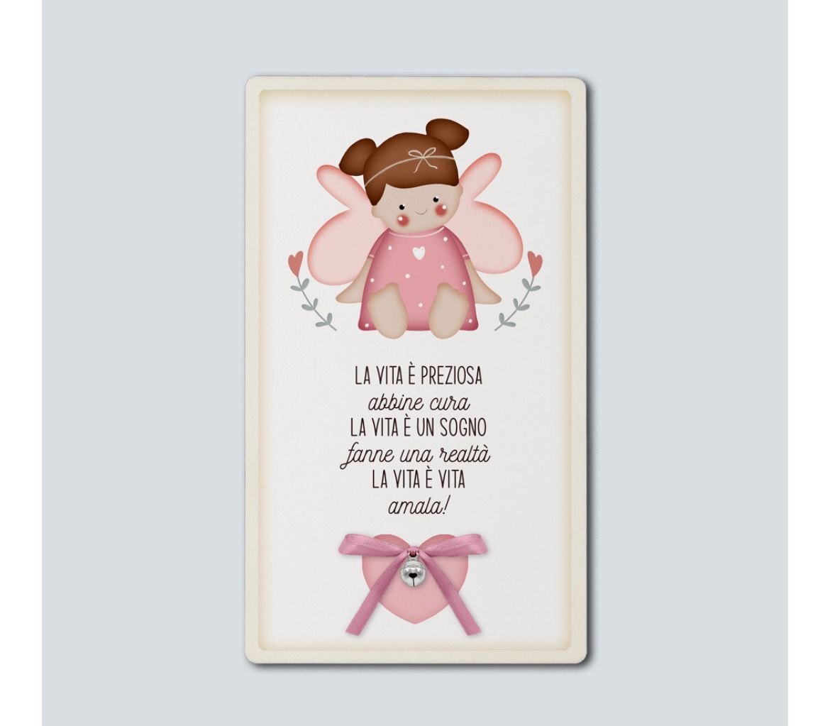 QUADRO GRANDE ANGIOLETTI ROSA CUSTODI – LA VITA È PREZIOSA