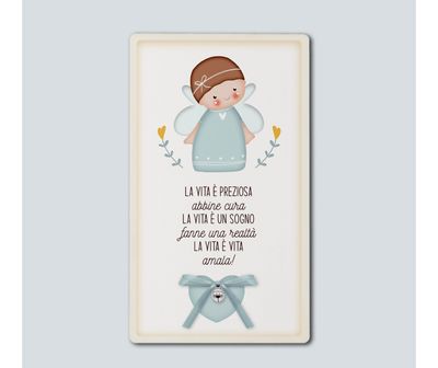 QUADRO GRANDE ANGIOLETTI CELESTE CUSTODI – LA VITA È PREZIOSA