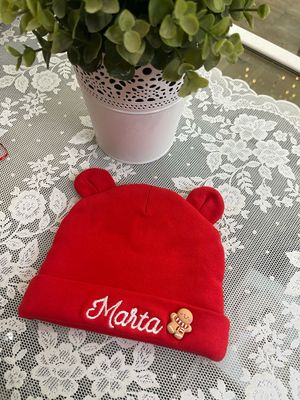 Cappellino neonato orecchie e Ginger personalizzati