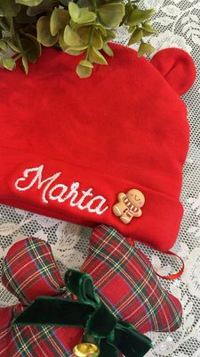 Cappellino neonato orecchie e Ginger personalizzati