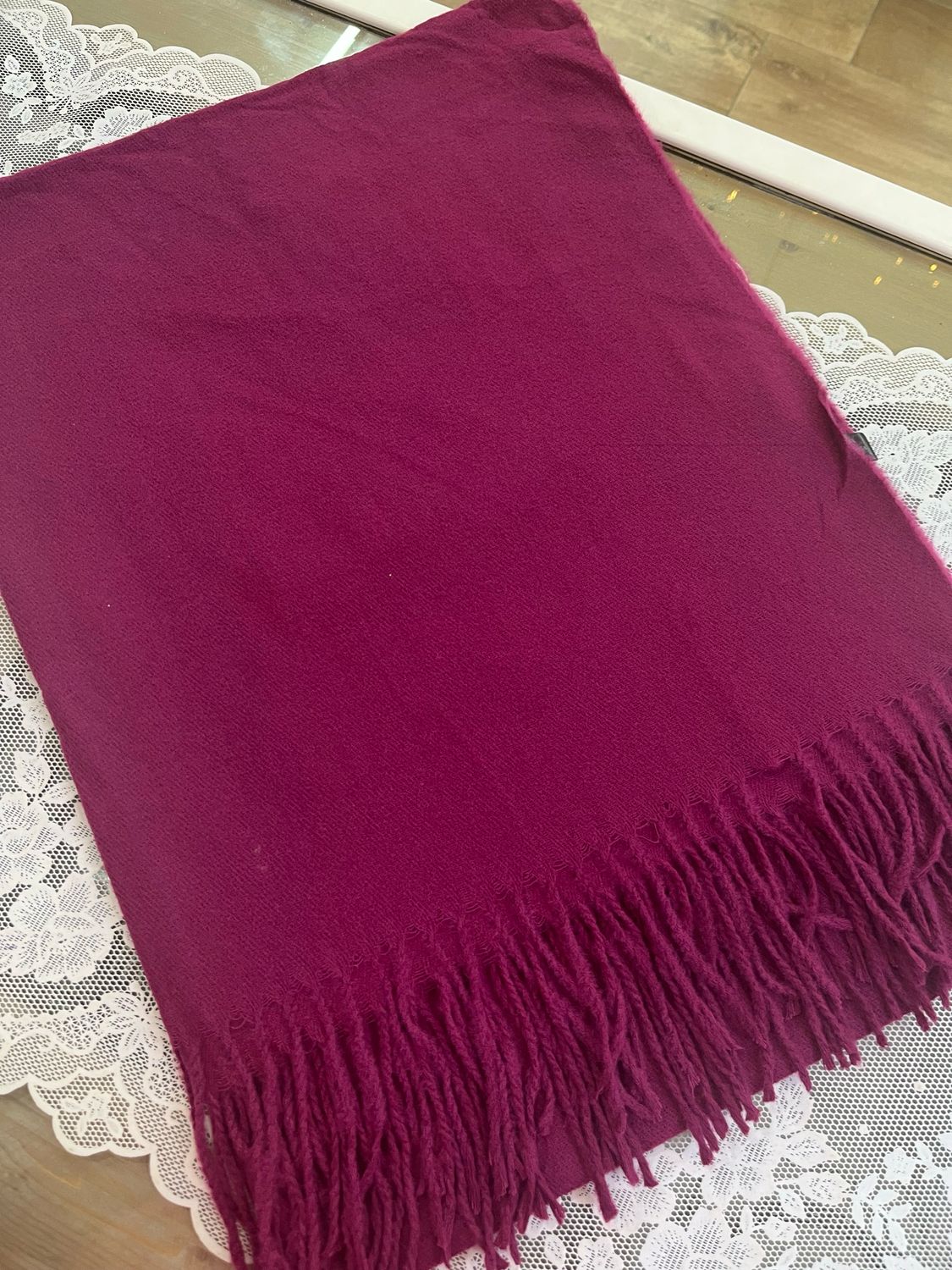 Sciarpa tinta porpora