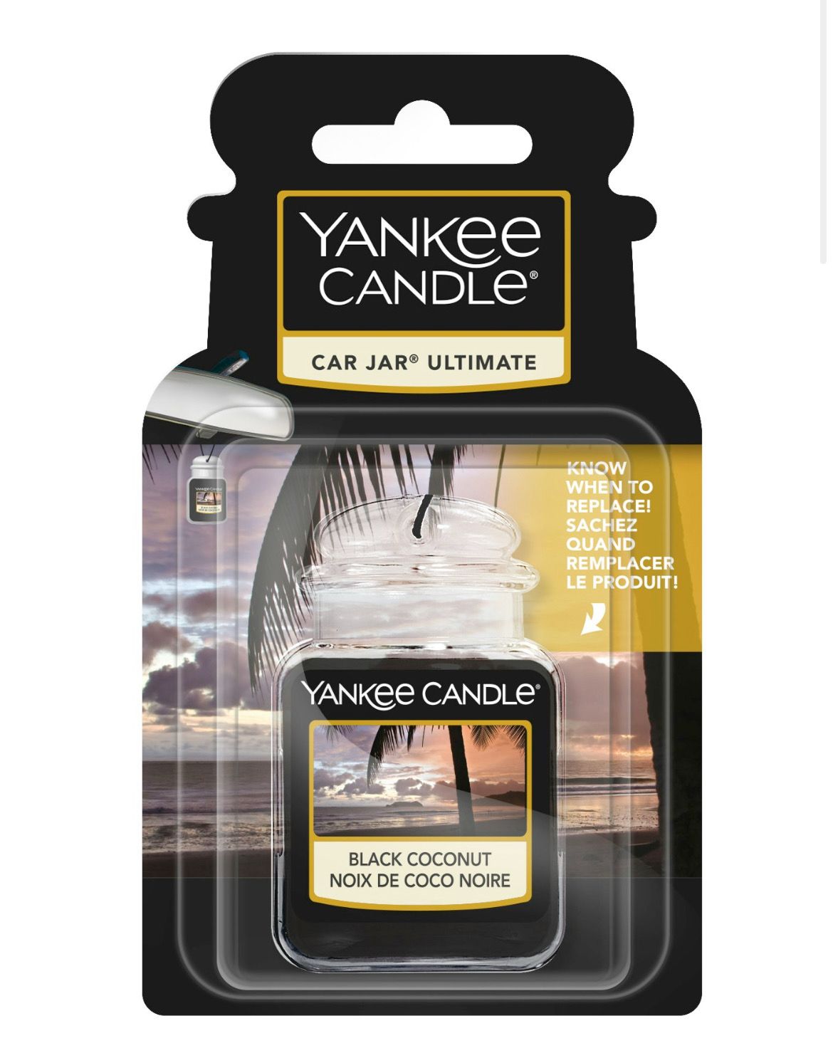 Car jar Yankee Candle Black Coconut