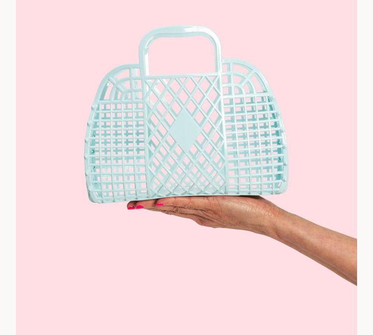 Borsa Sunjellies small blue celeste