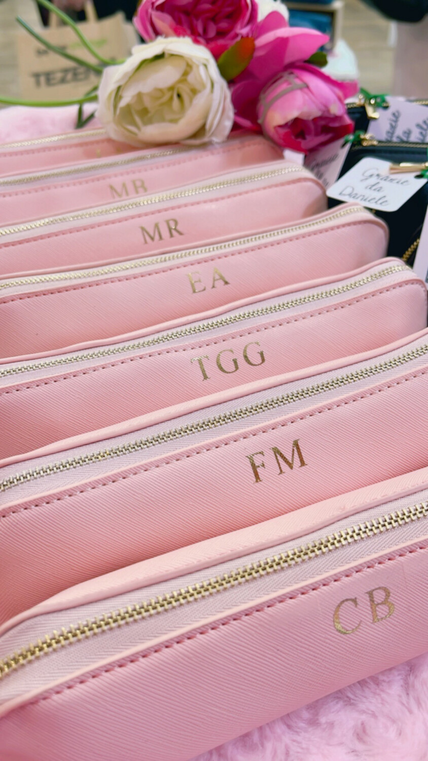 Astuccio ecopelle personalizzato rosa collezione Elite