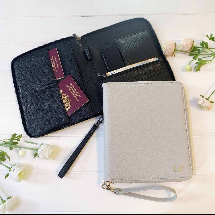 Organiser ecopelle personalizzato grigio collezione Elite