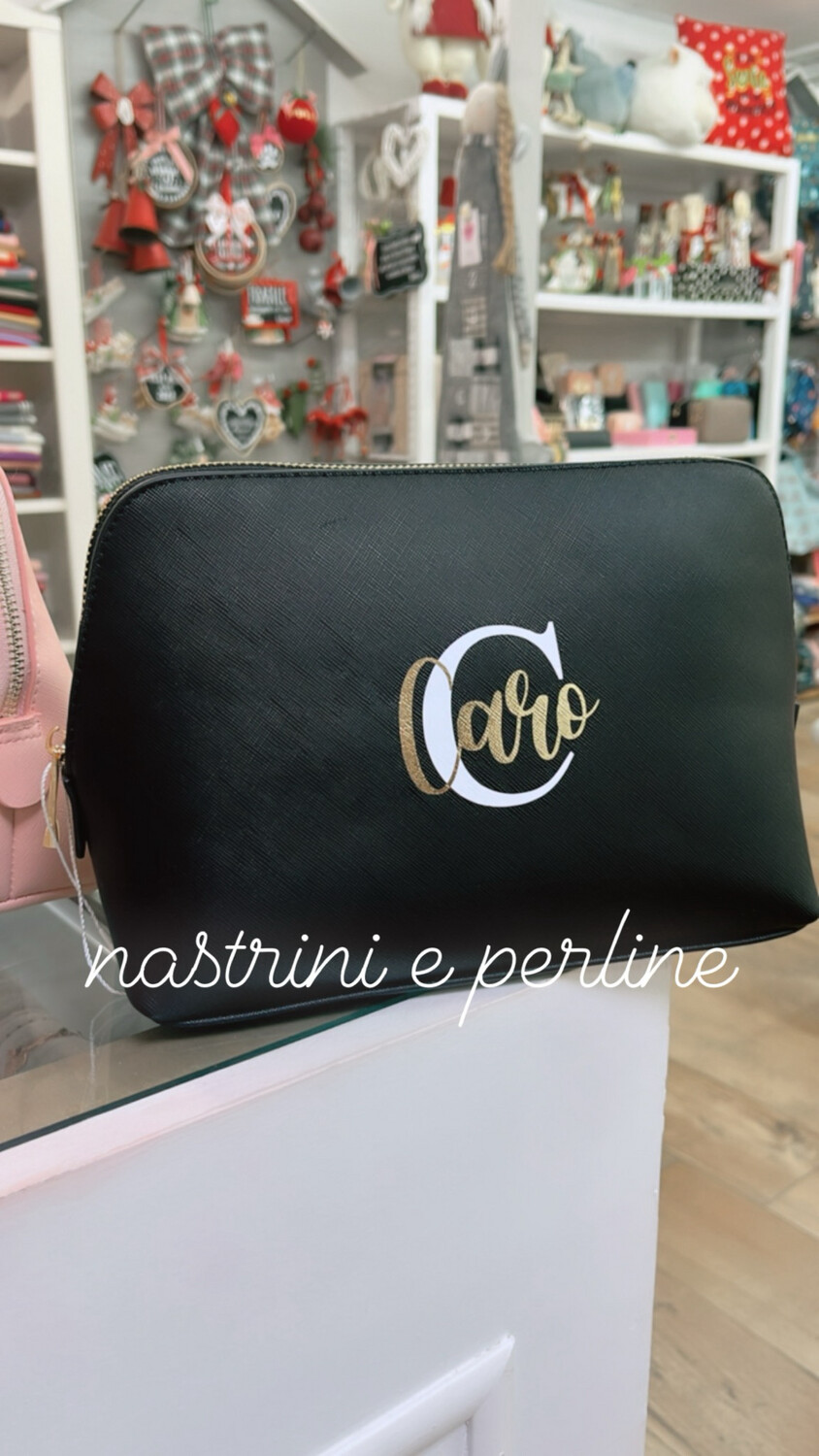 Beauty mis. L ecopelle personalizzato nero collezione Elite